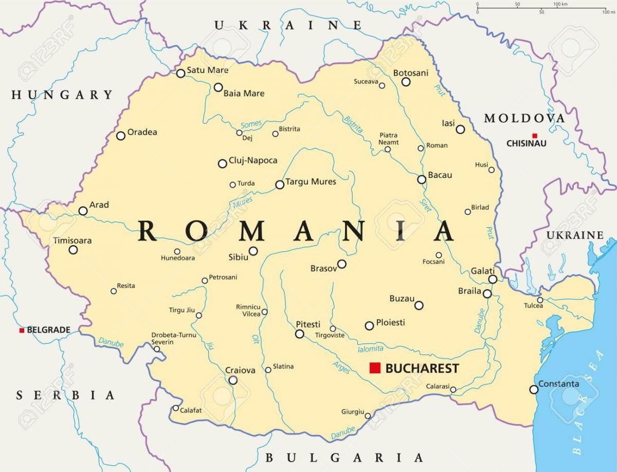 დედაქალაქში რუმინეთი რუკა