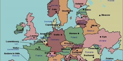 რუკა ბუქარესტში ევროპის