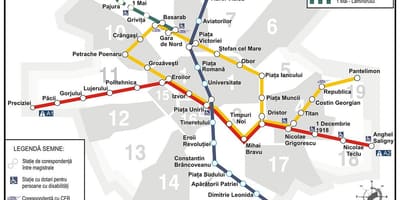 მეტროს რუკა bucuresti