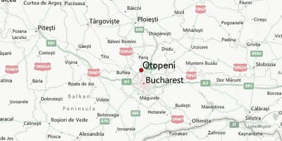 Otopeni აეროპორტის რუკა